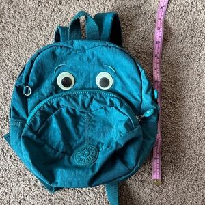 Kipling Teal Kids Backpack with Playful Eyes